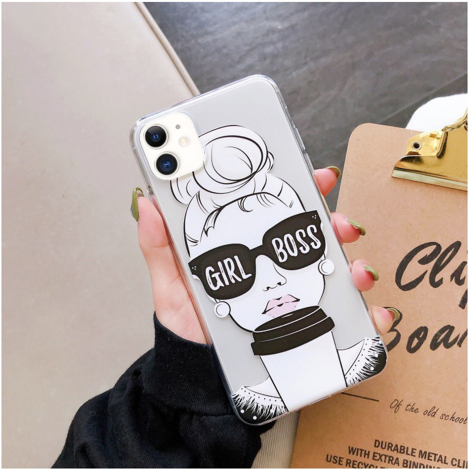 GIRL BOSS anticrack printing samsung a01 m30s m31 note 10 s10 lite a31 realme 6 pro y30 y50 y11 v19 a12 a52