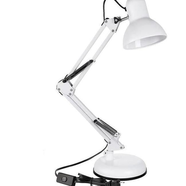sinte lampu meja belajar arsitek white beauty putih 3in1 jiamei jm800