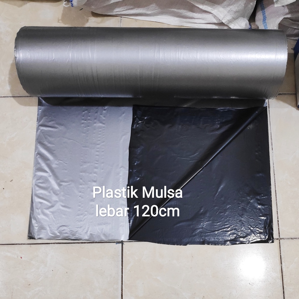 Plastik Mulsa, Plastik SIlver Hitam Penutup Tanaman, Plastik Packing Lembaran