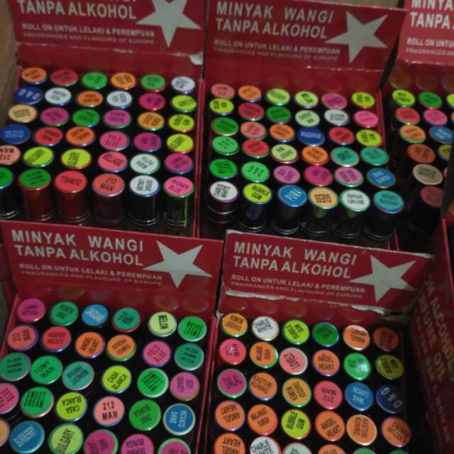 Minyak Wangi Roll On Non Alkohol Paket 36 Botol Kotak Shopee Indonesia