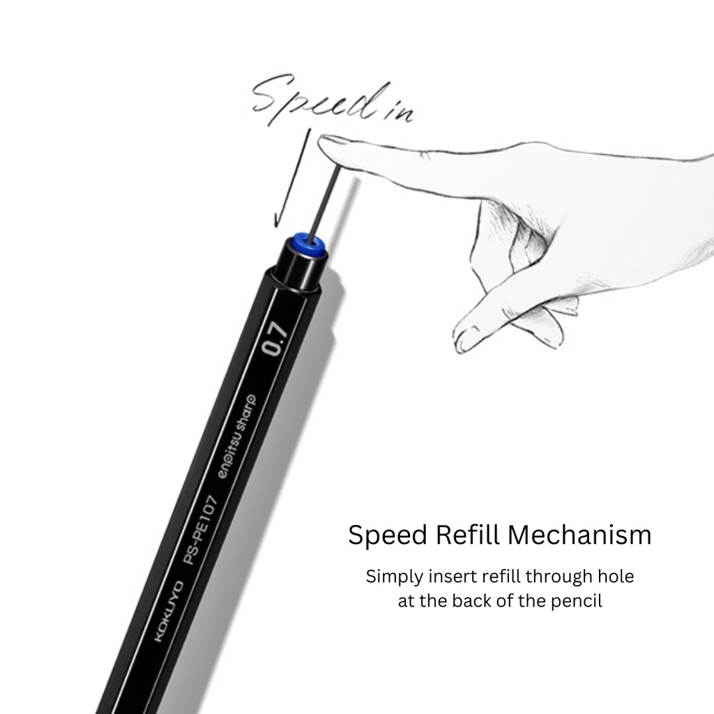 

HJK Kokuyo Enpitsu Sharp 0.3mm 0.5mm 0.7mm 0.9mm 1.3mm Mechanical Pencil Pensil Mekanik
