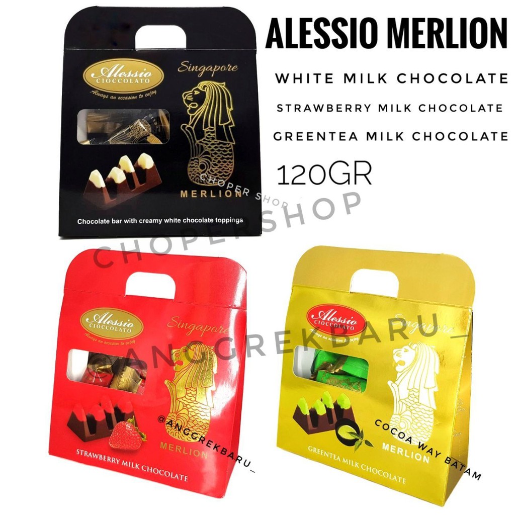 

BELI 2 GRATIS 1 Alessio Chocolato Merlion Chocolate 120gr