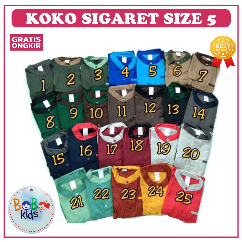 KOKO ANAK BOBOKIDS SIGARET / KOKO ANAK / SETELAN KOKO ANAK LAKI-LAKI / KOKO ANAK SIGARET