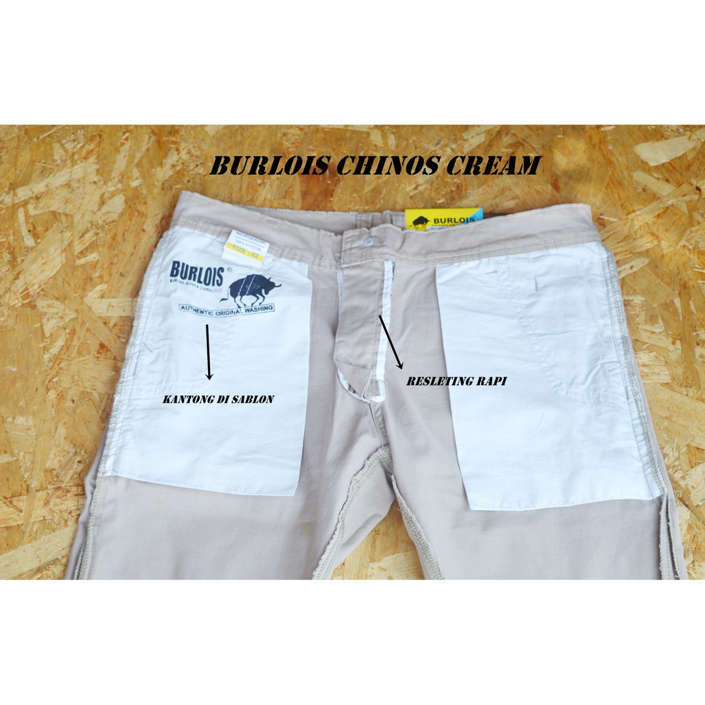 Celana panjang chino cream / burlois