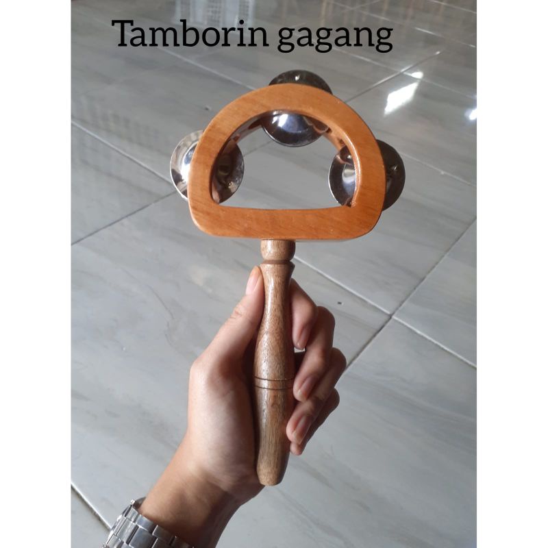 Alat Musik Tradisional/Mainan Kayu/ Mainan Tradisional Tamborin