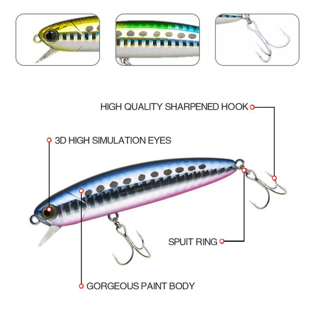 Umpan Ikan Kecil TOP 7warna Crankbaits Sinking Stream Bait Long Casting Lure