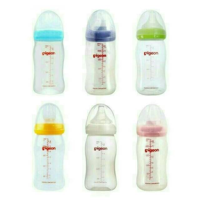 Botol Susu Bayi Pigeon 240 ml Peristaltic Plus Wide Neck