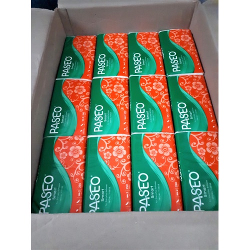 1 DUS BESAR Tissue Paseo Smart 250 sheets 2 Ply Tisue Wajah Lembut