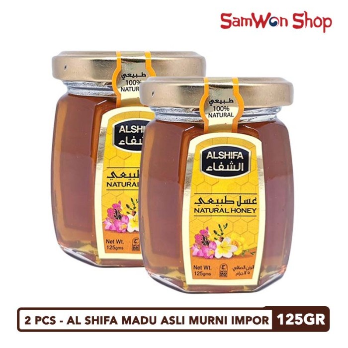

(BISA COD) 2 PCS - AL SHIFA MADU ASLI MURNI IMPOR DARI ARAB 125GR NATURAL HONEY