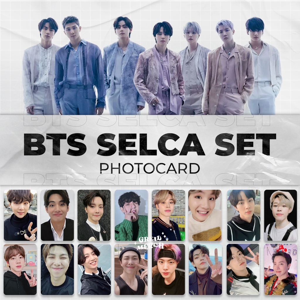[ISI10] BTS Unofficial PC Photocard Selca Member Set V Jungkook Jimin Suga Jin RM Jhope