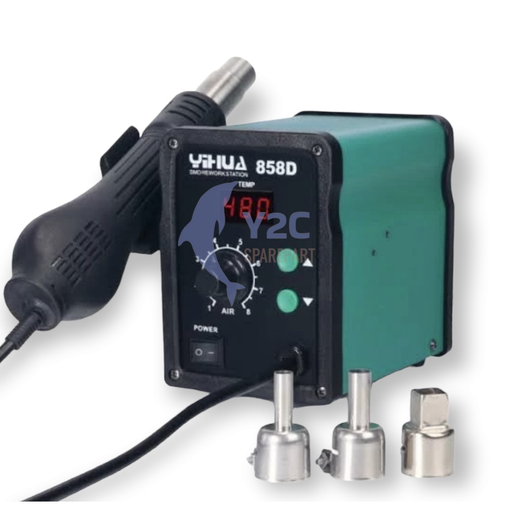 BLOWER / SOLDER UAP YIHUA 858D DIGITAL ORIGINAL / ALAT SERVIS SERVICE HP LENGKAP TERLENGKAP TERMURAH