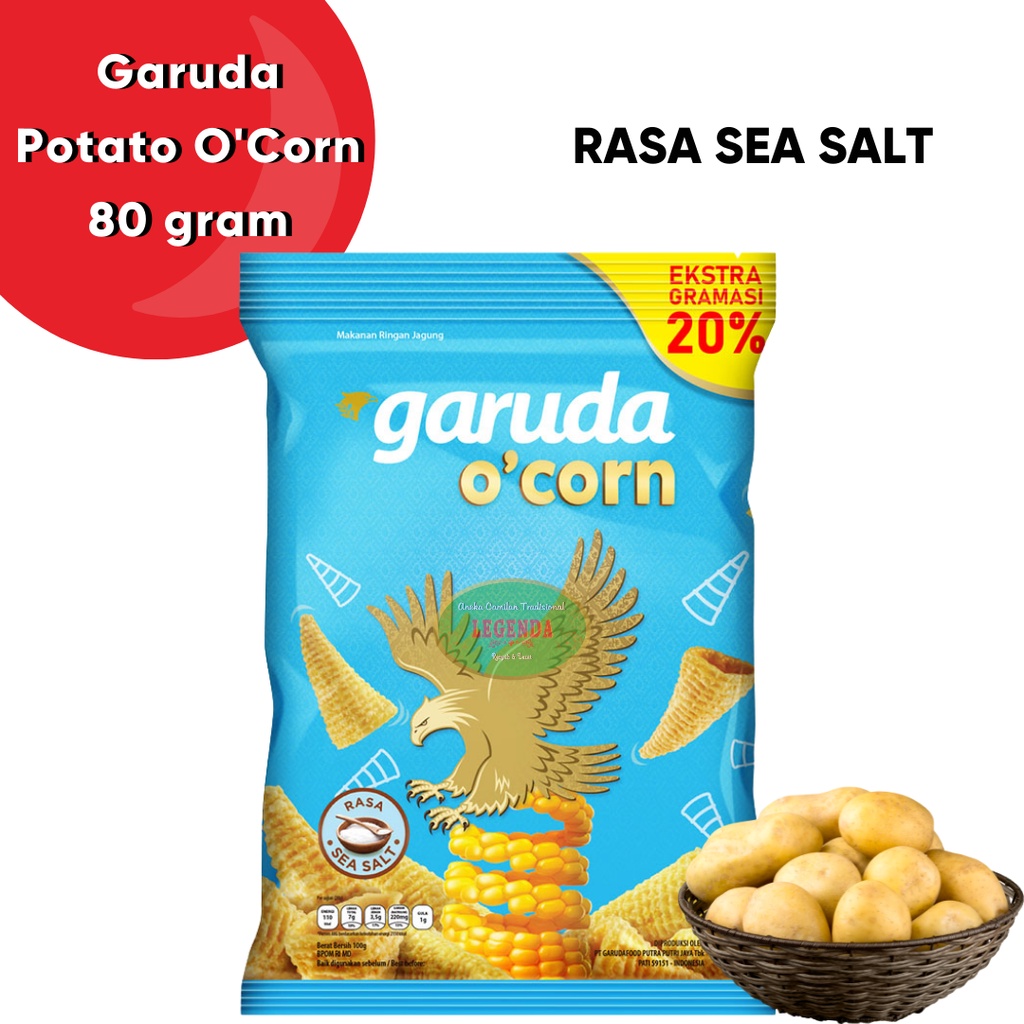 Garuda O'Corn Sea Salt 80 gr + 20% ocorn