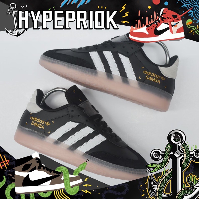 ADIDAS SAMBA RM BLACK WHITE