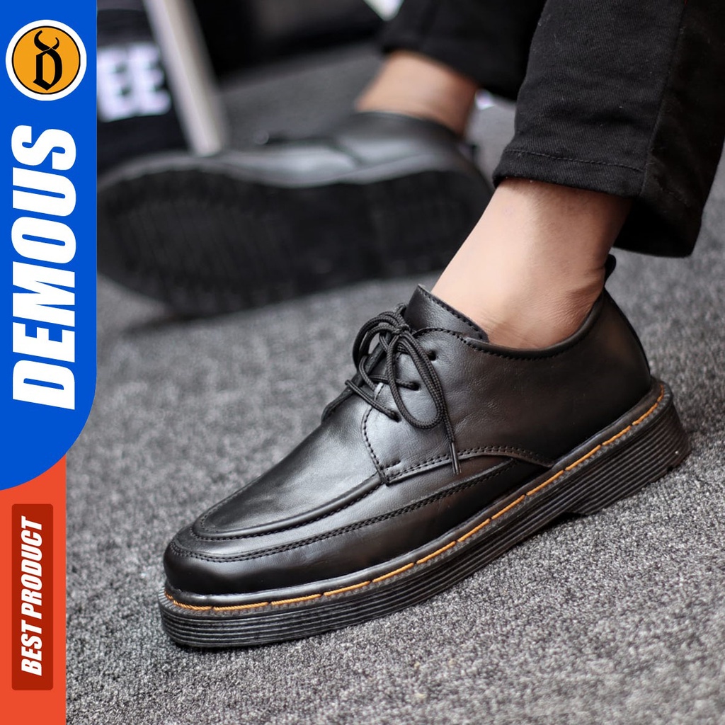 DEMOUS - Sepatu Pantofel Pria Formal Kulit Asli