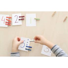 Zoetoys Clothes Pin 3.5cm | Wooden Clip Mainan Jepit Capit Klip Kayu Penjepit Foto polaroid warna color natural