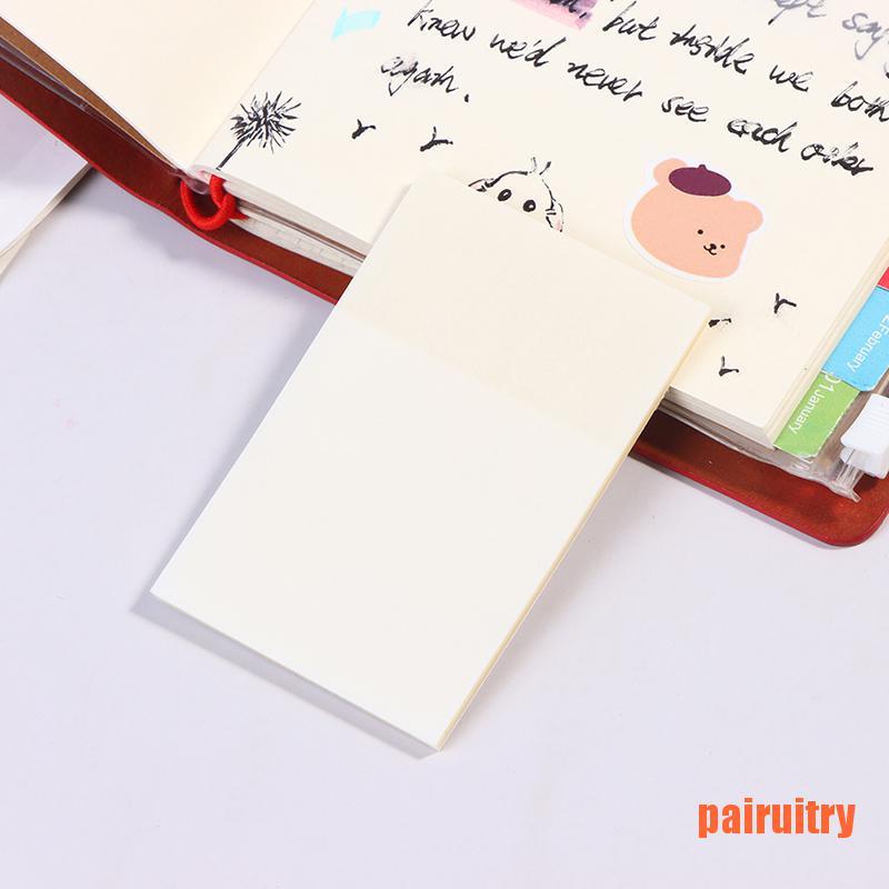 50 Lembar Kertas Memo Sticky Note Transparan Tahan Air