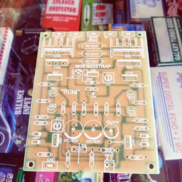 PCB Power Amplifier NKRI Boostrap Mono Fiber