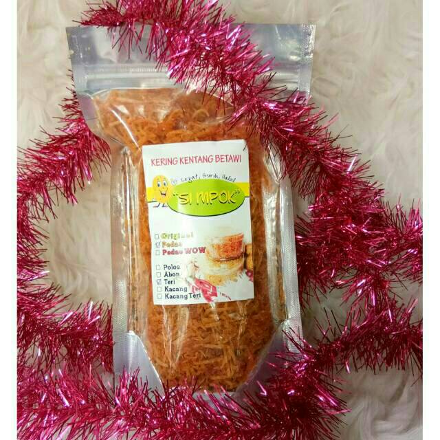 

Kering Kentang Betawi Si Mpok. Varian Rasa Pedas Teri