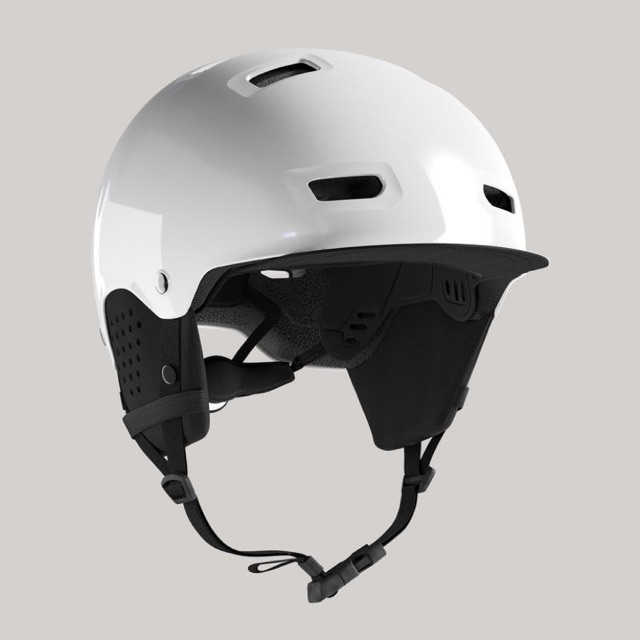 BTWIN 500 Helm City Bowl Sepeda Kota Sepeda Lipat - Putih