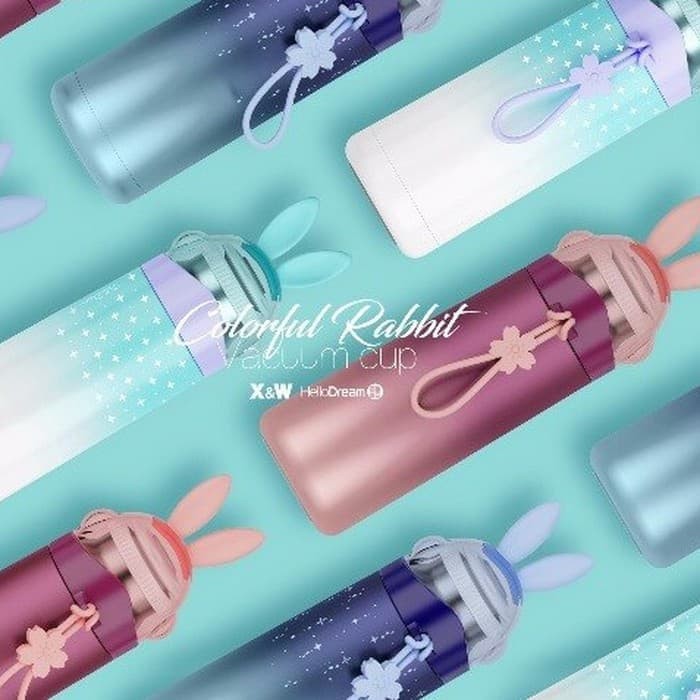 Termos Air Panas Mini Kopi Karakter Botol Minum Anak Minuman Lucu Tumbler Rabbit Vacuum Flask Thermo