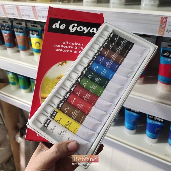 

Produk Terbaru Cat Lukis / Cat Minyak Set - De Goya Oil Colour Uk. 12 Ml X 12 Warna