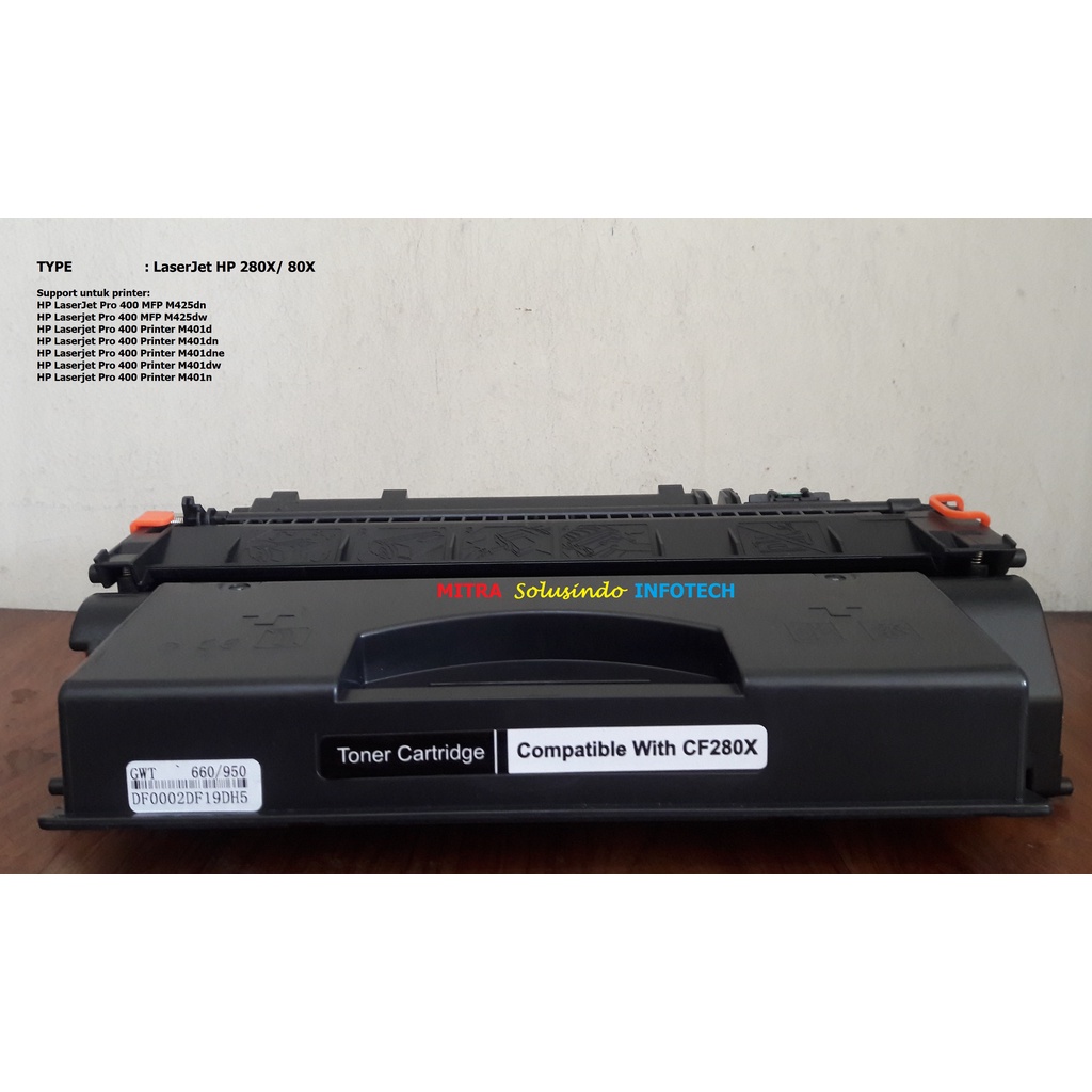 Cartridge Toner Compatible Cf 280x  80x CF280X Printer HP LaserJet Pro 400 MFP