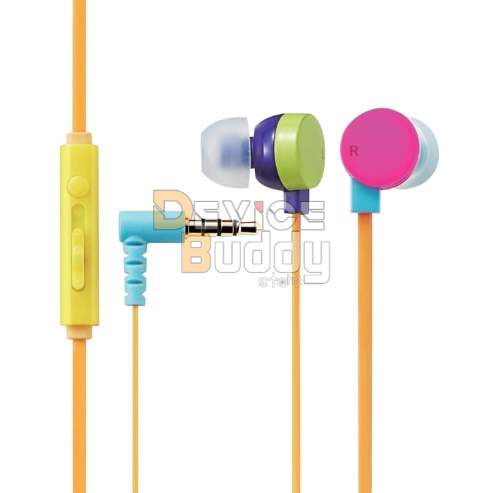 Elecom In-Ear Stereo Headset for Smartphone 9.0.mm Driver - MIXED 2