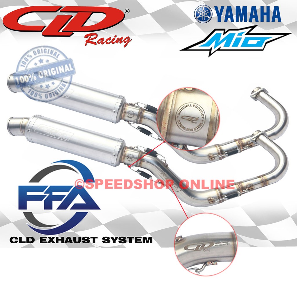 knalpot cld racing mio beat original type new FFA