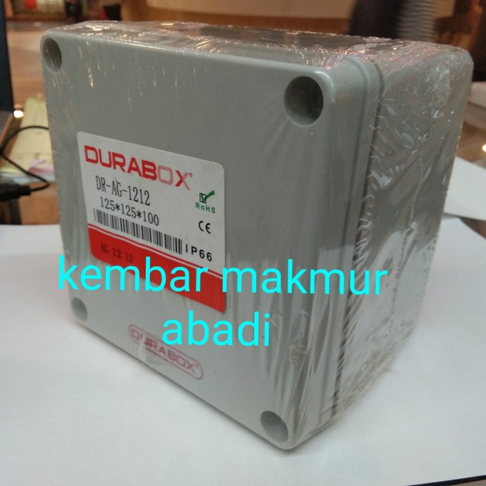 Duradus 125x125x100mm-ABS Junction Box Plastik 125x125x100 Abu-Durabox 125x125x100mm - Duradus KOTAK