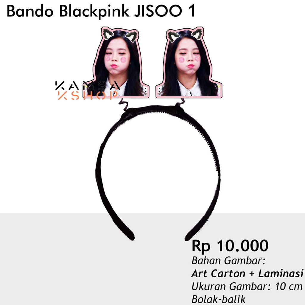 HEADBAND BLACKPINK JISOO BANDO BLACKPINK JISOO CUSTOM