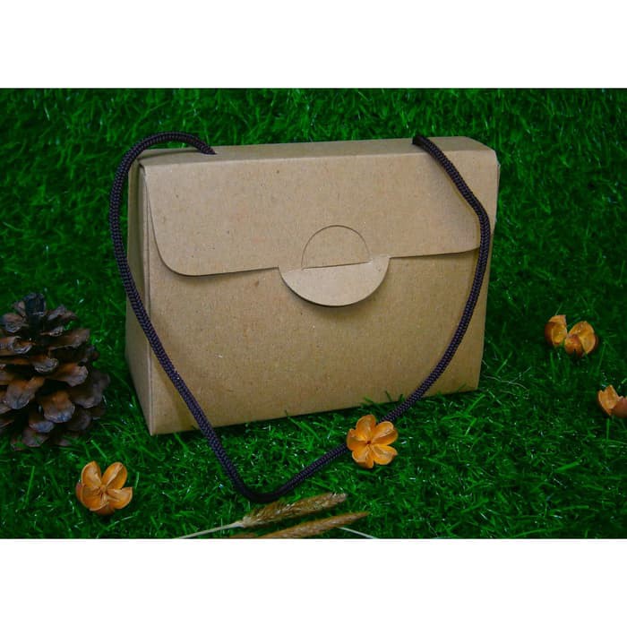 

READY STOCK BOX KARTON HADIAH SOUVENIR TAS MINI BAHAN KERTAS BROWNKRAFT 280 gr