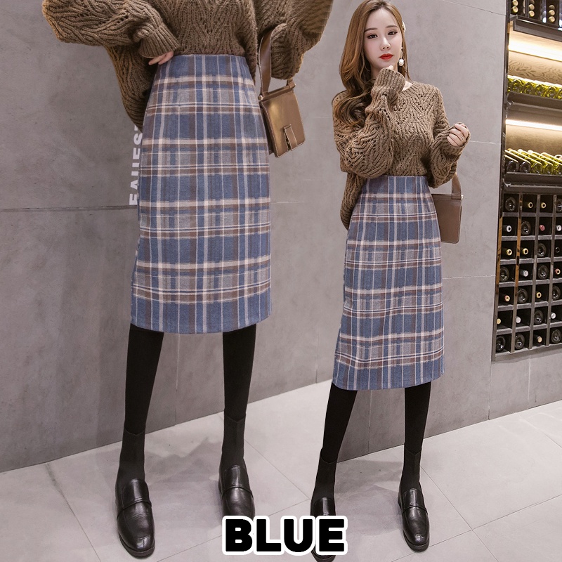 KARAKOREA 9912 Hanbyeol Midi Skirt/Korean Women Skirt/Rok Midi/Rok Kerja/Office Skirt