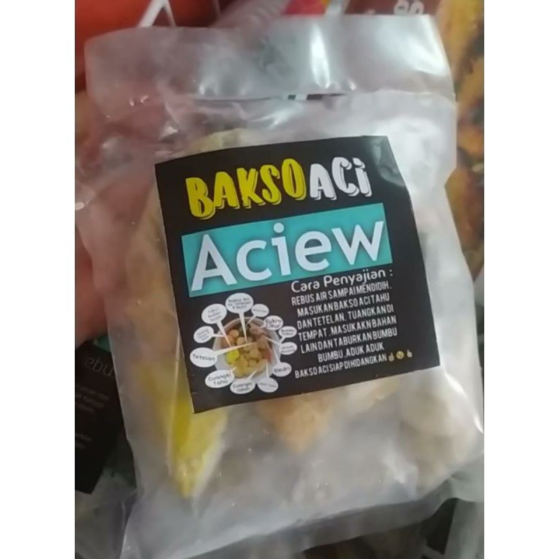 

BAKSO ACI BOCI ACIEW LENGKAP DENGAN CIKUR