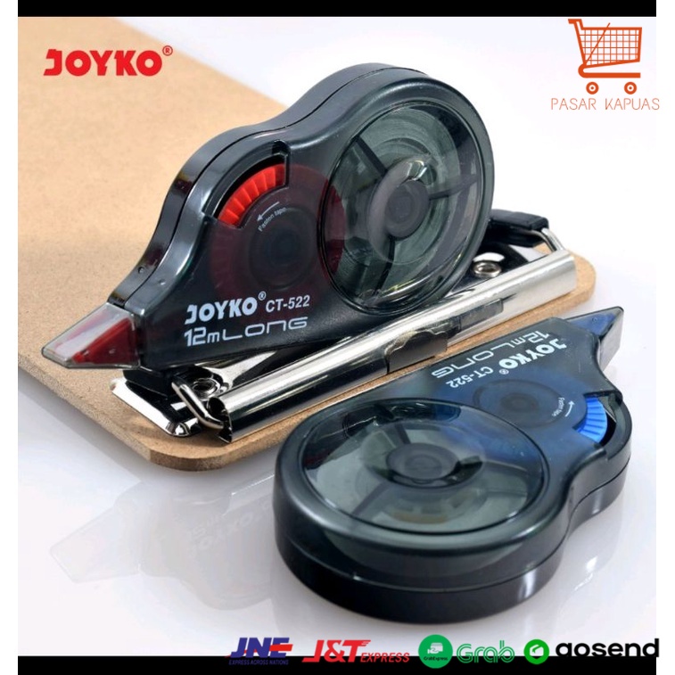 

[ COD ] JOYKO CORRECTION TAPE 12M / TIPEX JOYKO MURAH BERKUALITAS CT-522 / Tipe-X tarik tipex kertas