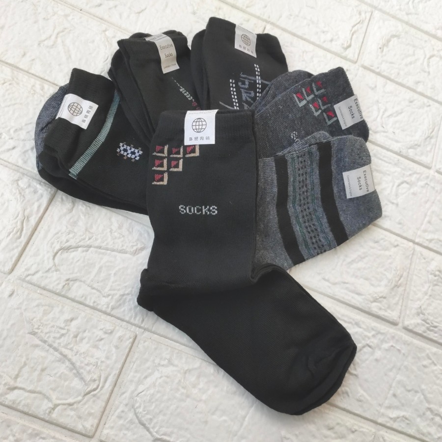 Kaos Kaki Pria Setengah Betis SET ISI 3-3