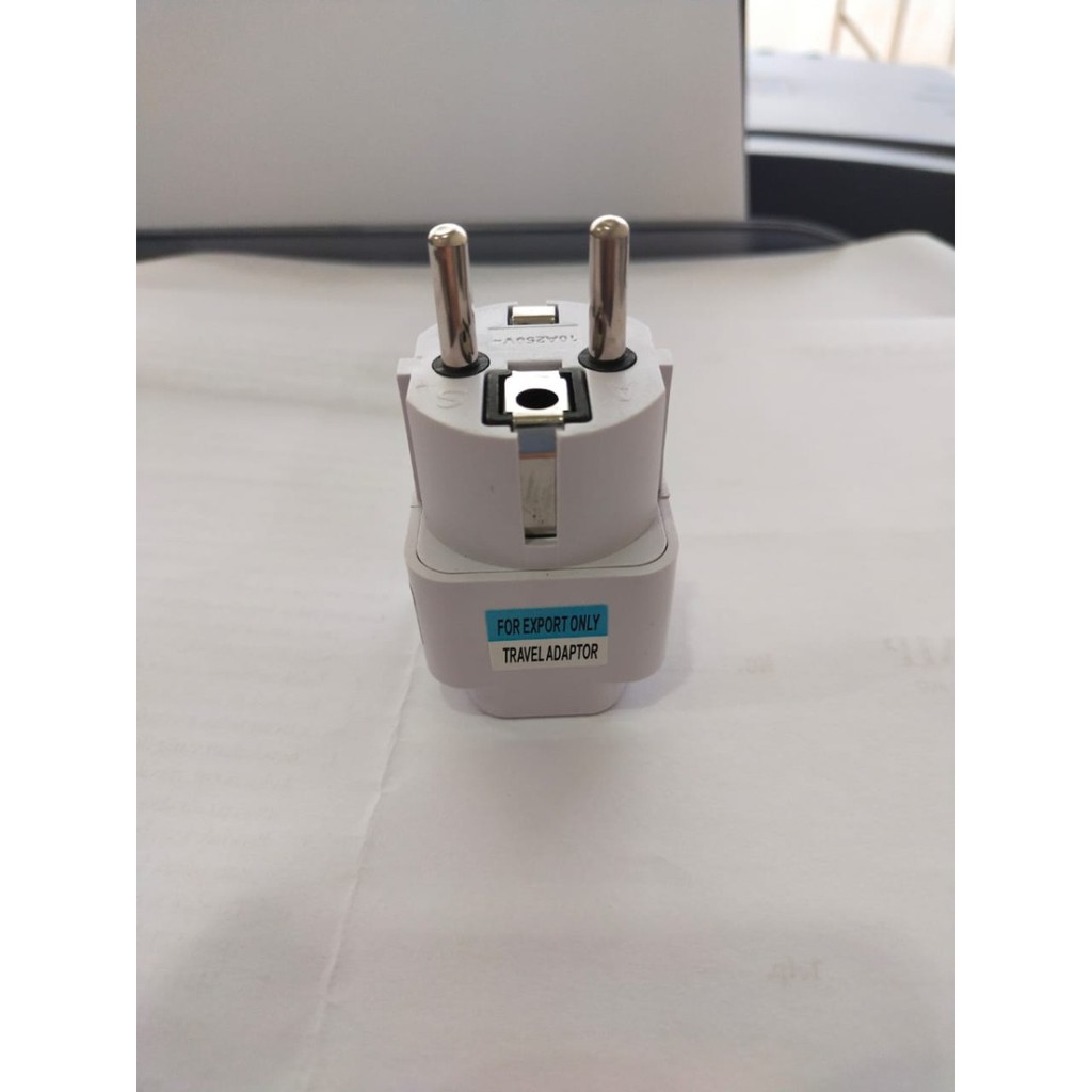 Steker Colokan Converter Kaki 3 Ke2 Travel Adaptor OVER STEKER Colokan