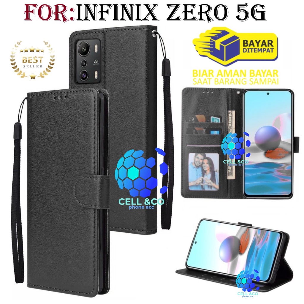 INFINIX ZERO 5G CASE FLIP LEATHER WALLET PREMIUM FLIP CASE BUKA TUTUP KESING HP CASING FLIP CASE WALLET INFINIX ZERO 5G