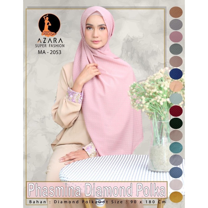 PASHMINA DIAMOND POLKA/POLKADOT BY AZARA HITS