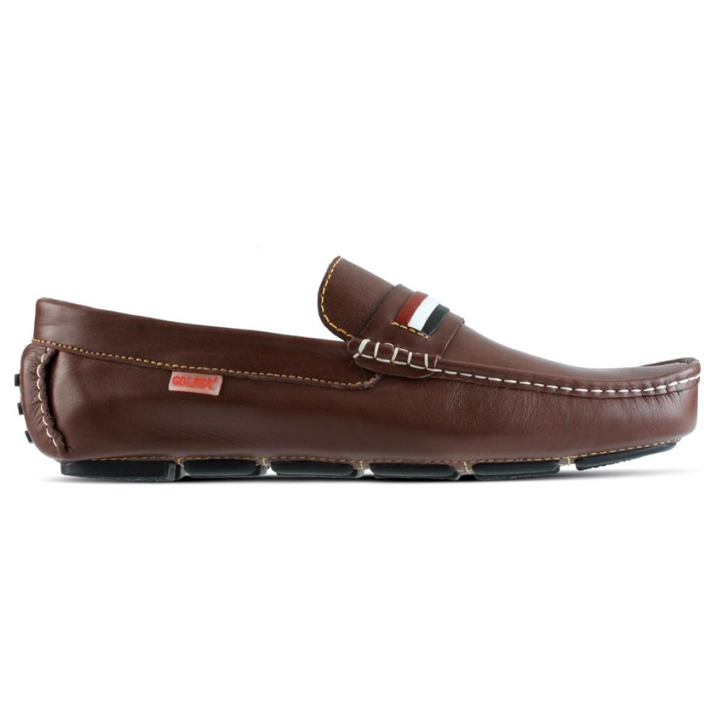 SEPATU MOCCASIN PRIA BROWN 39 sd 43 GF4107 GF