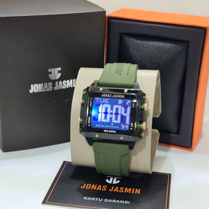 Jam Tangan Wanita Fashion Digital Jonas Jasmin 5315 Rubber Original