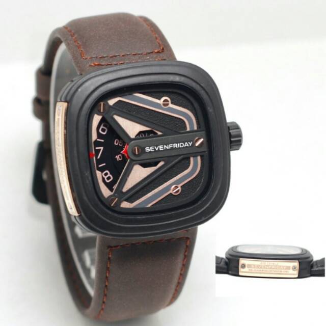 JAM TANGAN PRIA/COWOK SEVEN FRIDAY KW SUPER KULIT TERBARU ELEGANT HARGA BERSAHABAT..