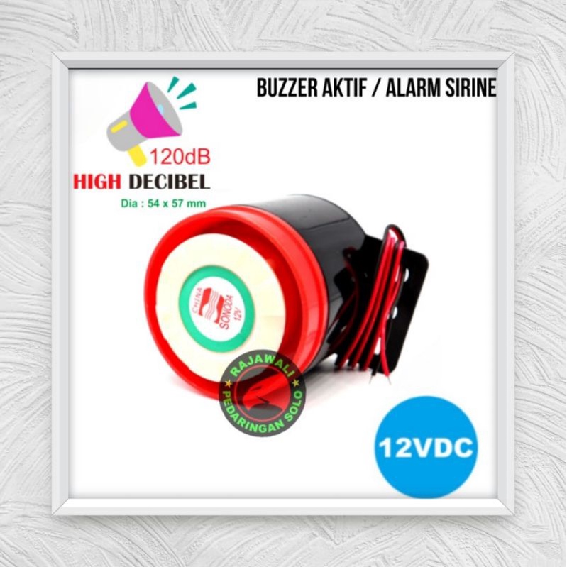 BUZZER AKTIF 12V HIGH DECIBEL ALARM SIRINE ARDUINO