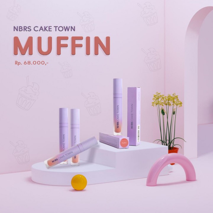 LIPSTIK PEWARNA BIBIR NBRS LIPCREAM MATTE DAN CAKE TOWN LIPCREAM