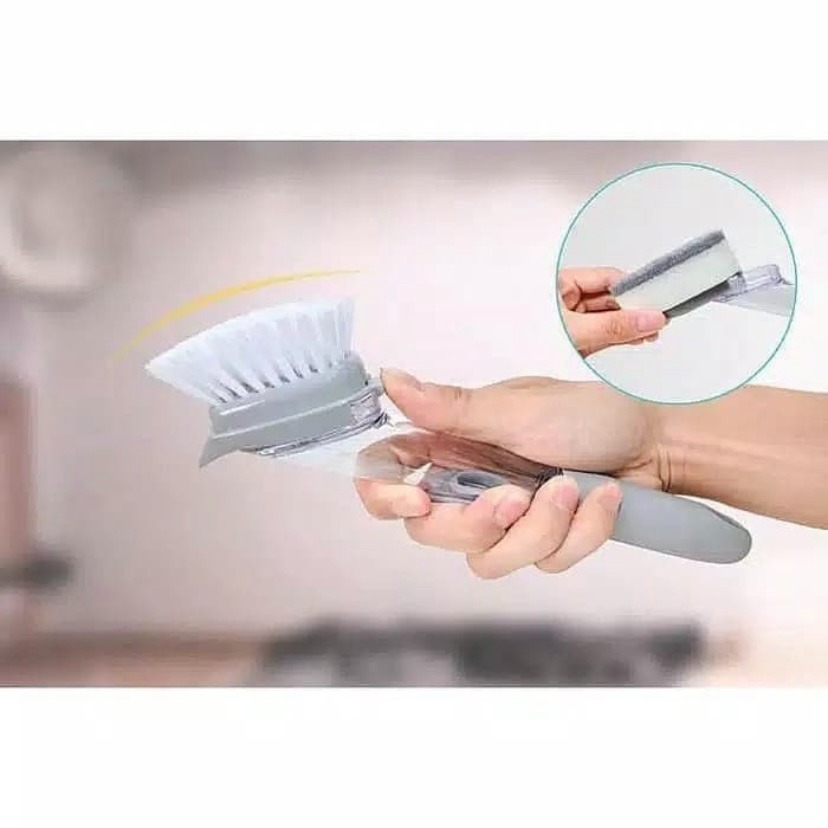 Tongkat Dispenser Sabun Cuci Piring Cleaning Brush