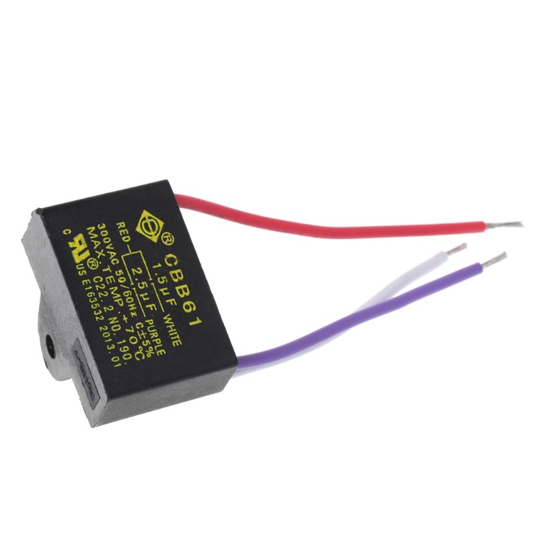 CBB61 Electrical Power Relay Connecting Capacitor 4.5uf+6uf+5uf 250V 5 Wire 