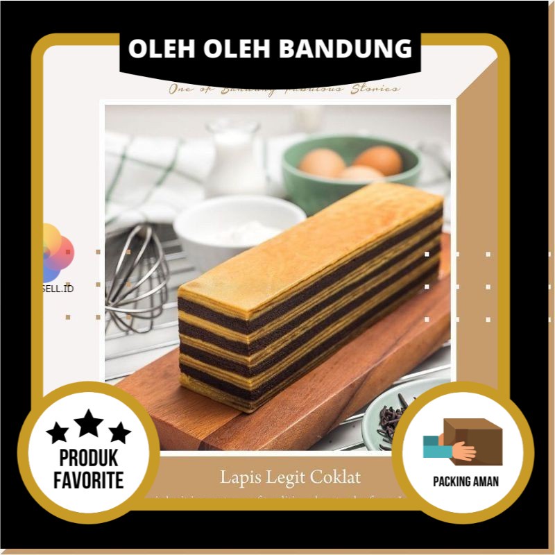 

Prima Rasa - Lapis Legit COKLAT - Oleh Oleh Kue Bandung