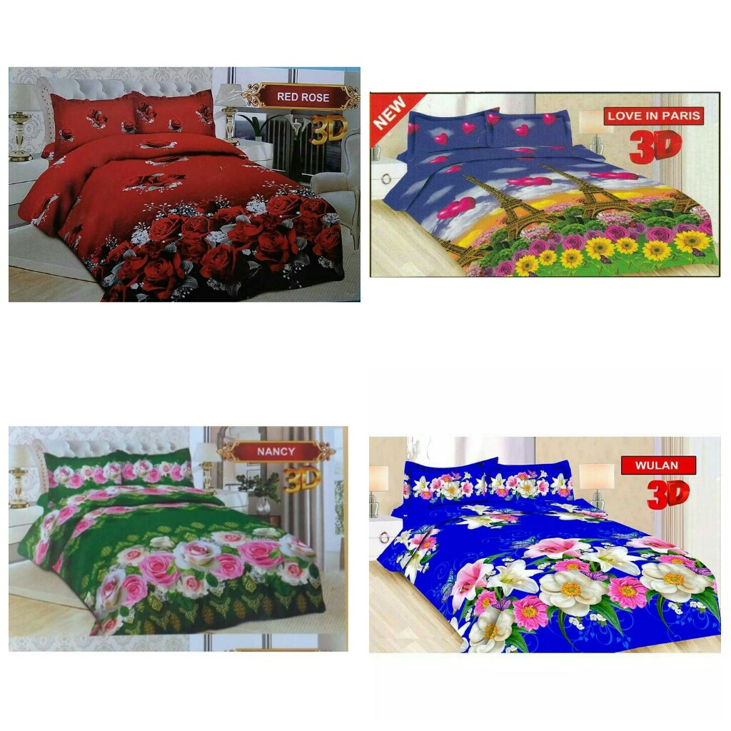 Raishacollection Sprei Rumbai Bonita ukuran 180 murah banyak motif