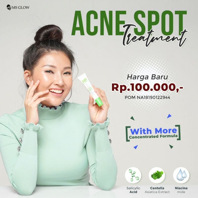 Salep acne ms glow ori / cream acne ms glow / pimple spot lotion ms glow