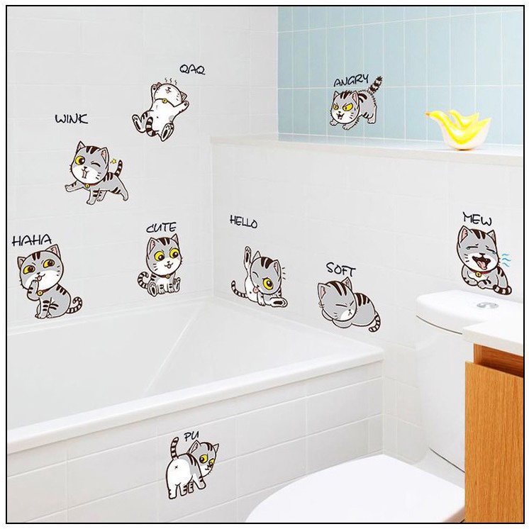 WALLSTICKER WALL STIKER SETIKER STICKER DINDING HEWAN ANJING DOG DEKORASI TEMBOK RUANG TAMU KELUARGA KAMAR TIDUR ANAK ANAK COWOK CEWEK HIASAN DEKOR DECOR TEMPELAN WALPAPER WALLPAPER  TAMU KELUARGA KAMAR TIDUR MOTIF BINATANG CAT CATS KUCING ANJING DOGS LUC