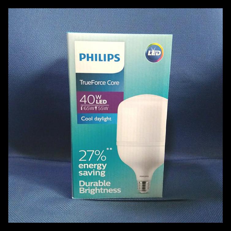 Lampu LED Bulb Philips TrueForce Core 40W 40 Watt 40Watt Putih - Putih